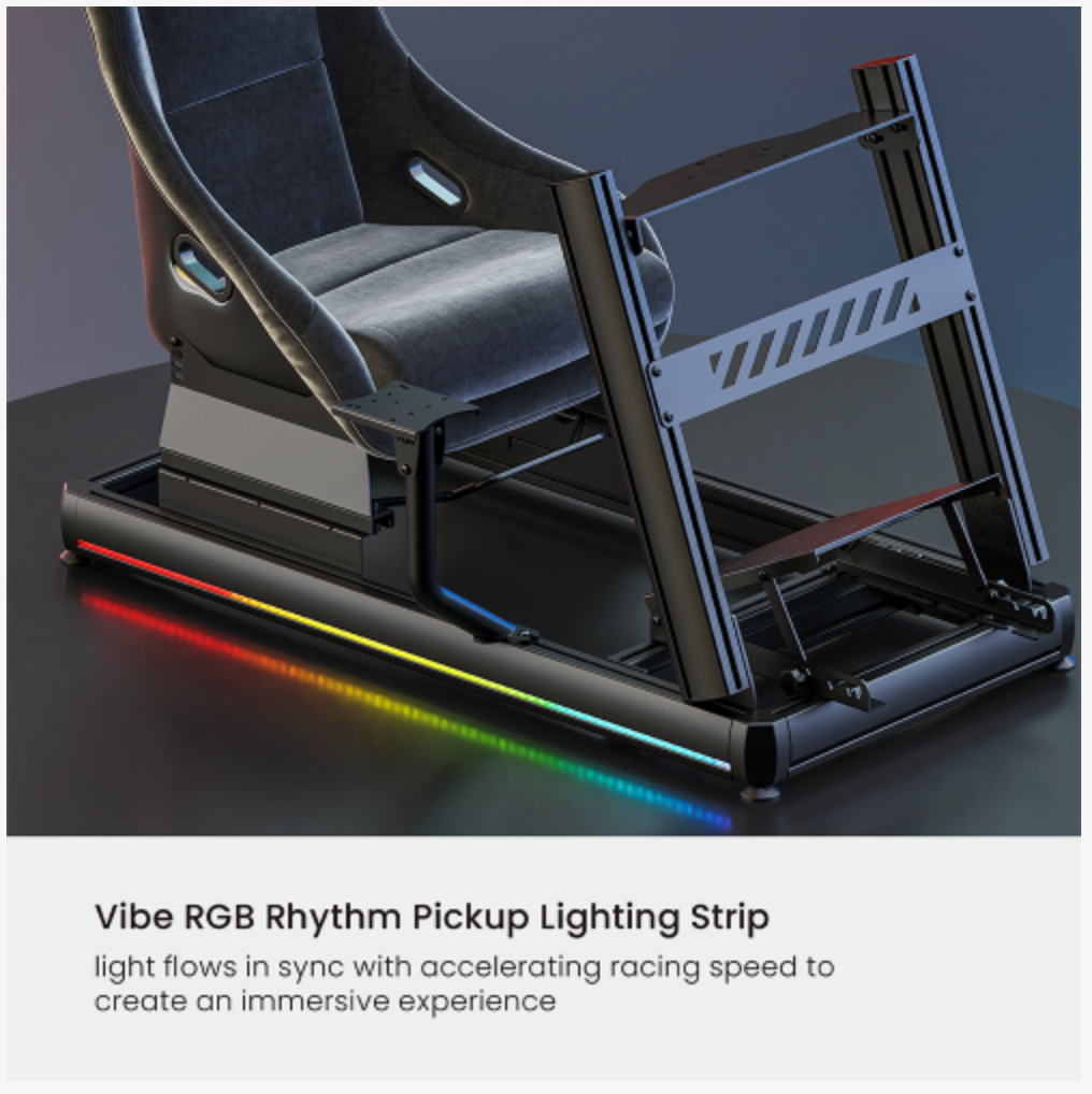 Custom Professional Racing Cockpit with Custom Upholstered Seat