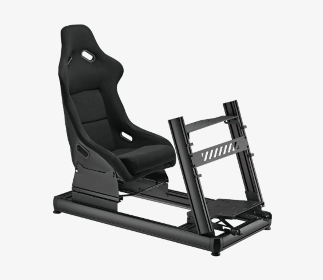 Custom Professional Racing Cockpit with Custom Upholstered Seat