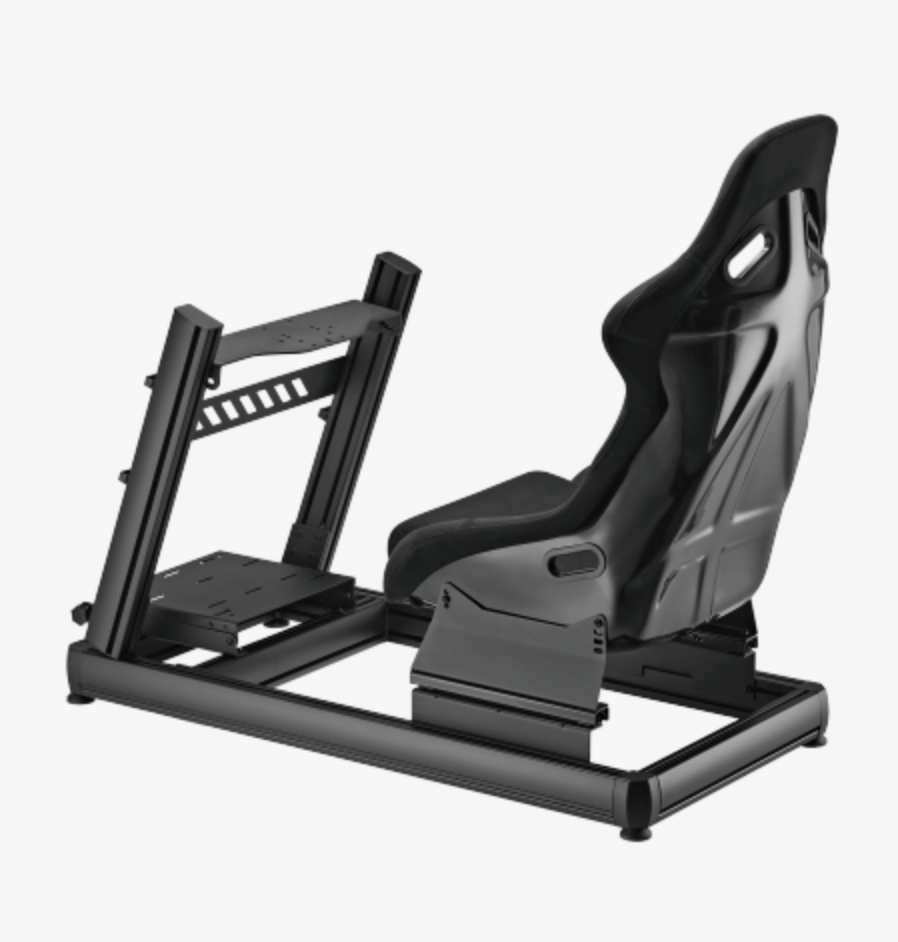 Custom Professional Racing Cockpit with Custom Upholstered Seat