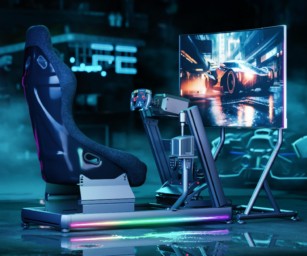 Sim Racing Rig Monitor Stand Freestanding Monitor Stand for Sim Racing | Wheelstand Racing